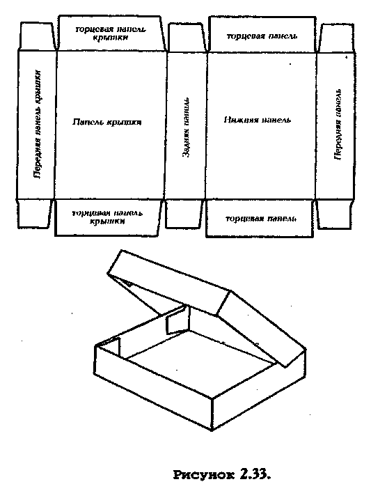Прямоугольная коробка своими руками из картона схема