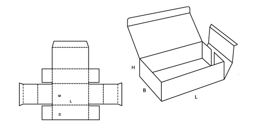Прямоугольная коробка своими руками из картона схема